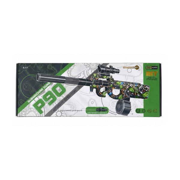 Пістолет-кулемет на орбізах Р90 електричний 7.4V Green Skull LYM023B-3 34485 фото