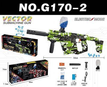Пістолет-кулемет Vector SMG на орбізах електричний 7.4V Green Camouflage G170-2 34727 фото